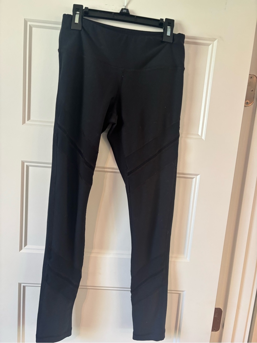 90 Degree By Reflex Black Seam-Detail High-Waist Leggings